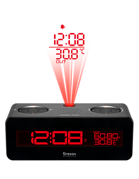 FM Radio Projection Alarm Clock